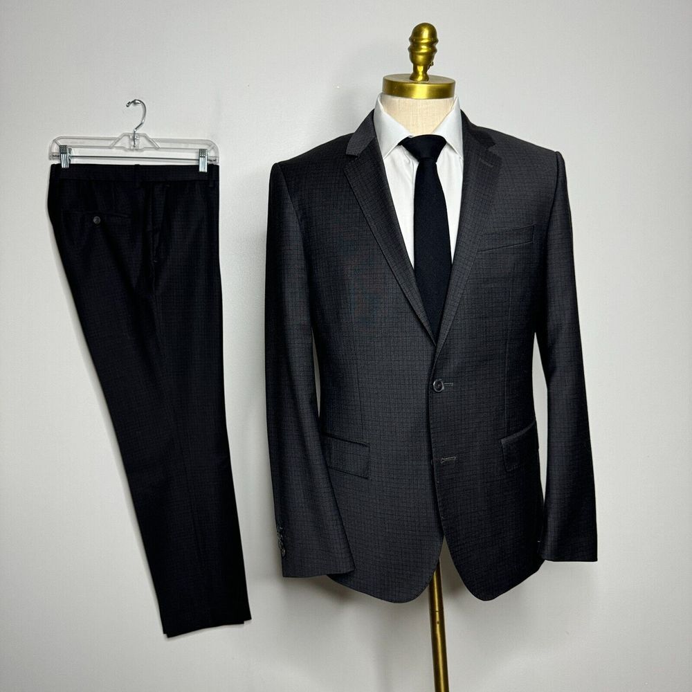 Hugo Boss Charcoal Gray Two-Piece Suit